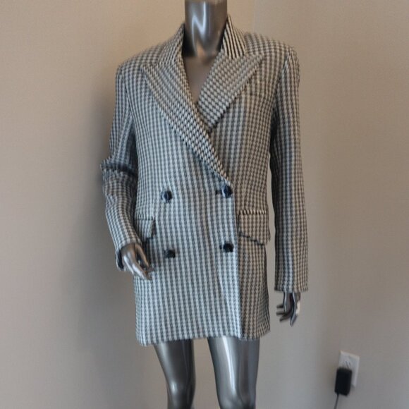 Veronica Beard Hutchinson Jacket Houndstooth Dickey Blazer Size XS - Picture 4 of 9